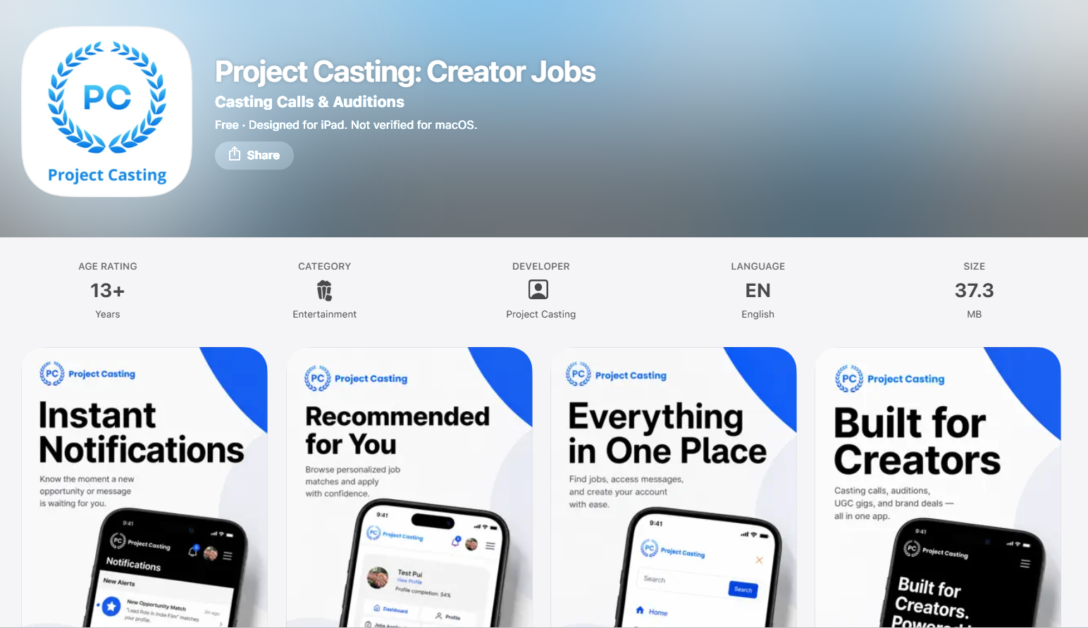 https://apps.apple.com/us/app/project-casting-creator-jobs/id6761477886